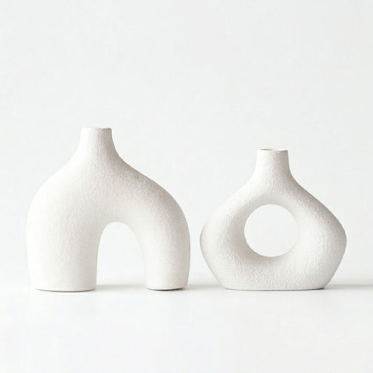 Sculptural Ceramic Vase Set