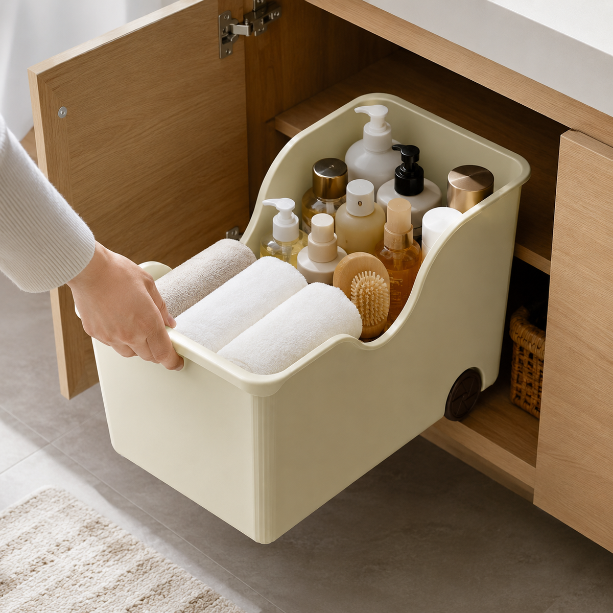 Slide-Out Cabinet Organizer