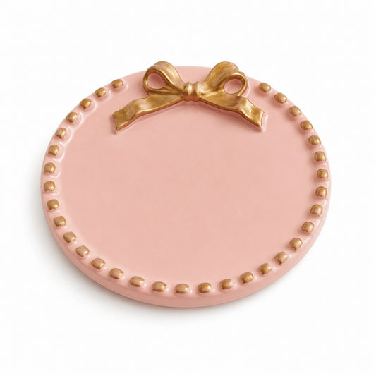 Pink Bow Jewelry Tray