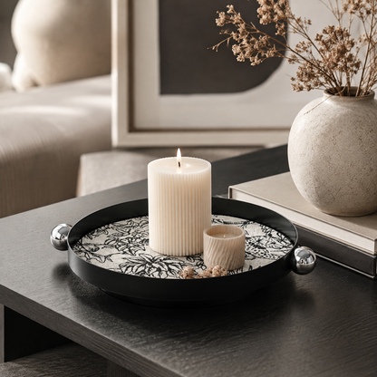Floral Bird Decorative Tray