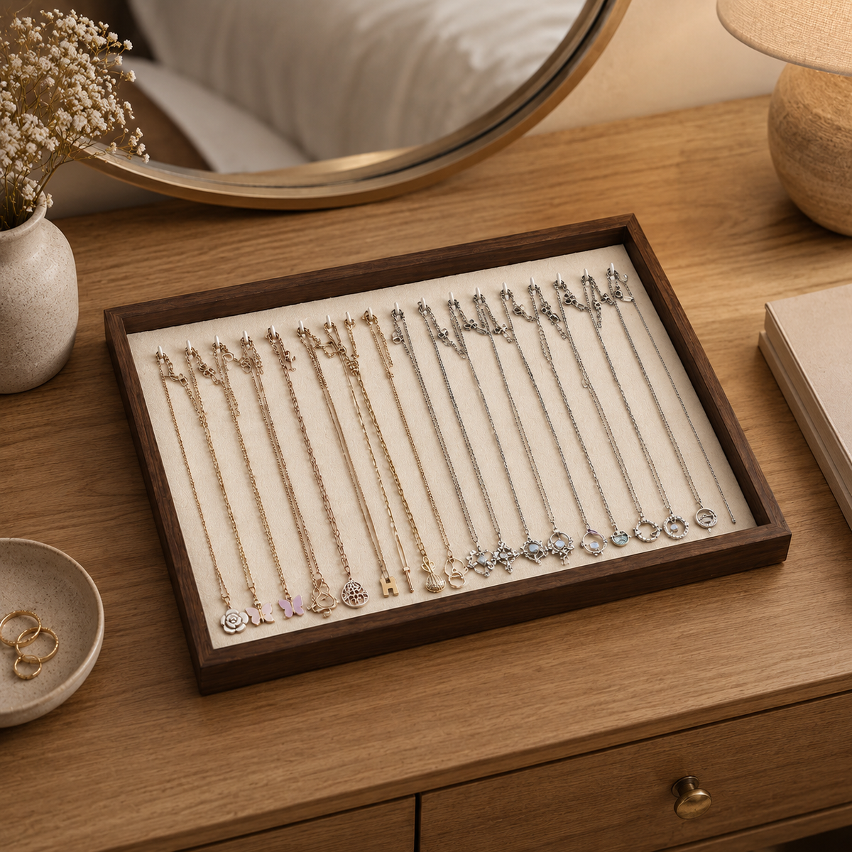Walnut Jewelry Display Tray